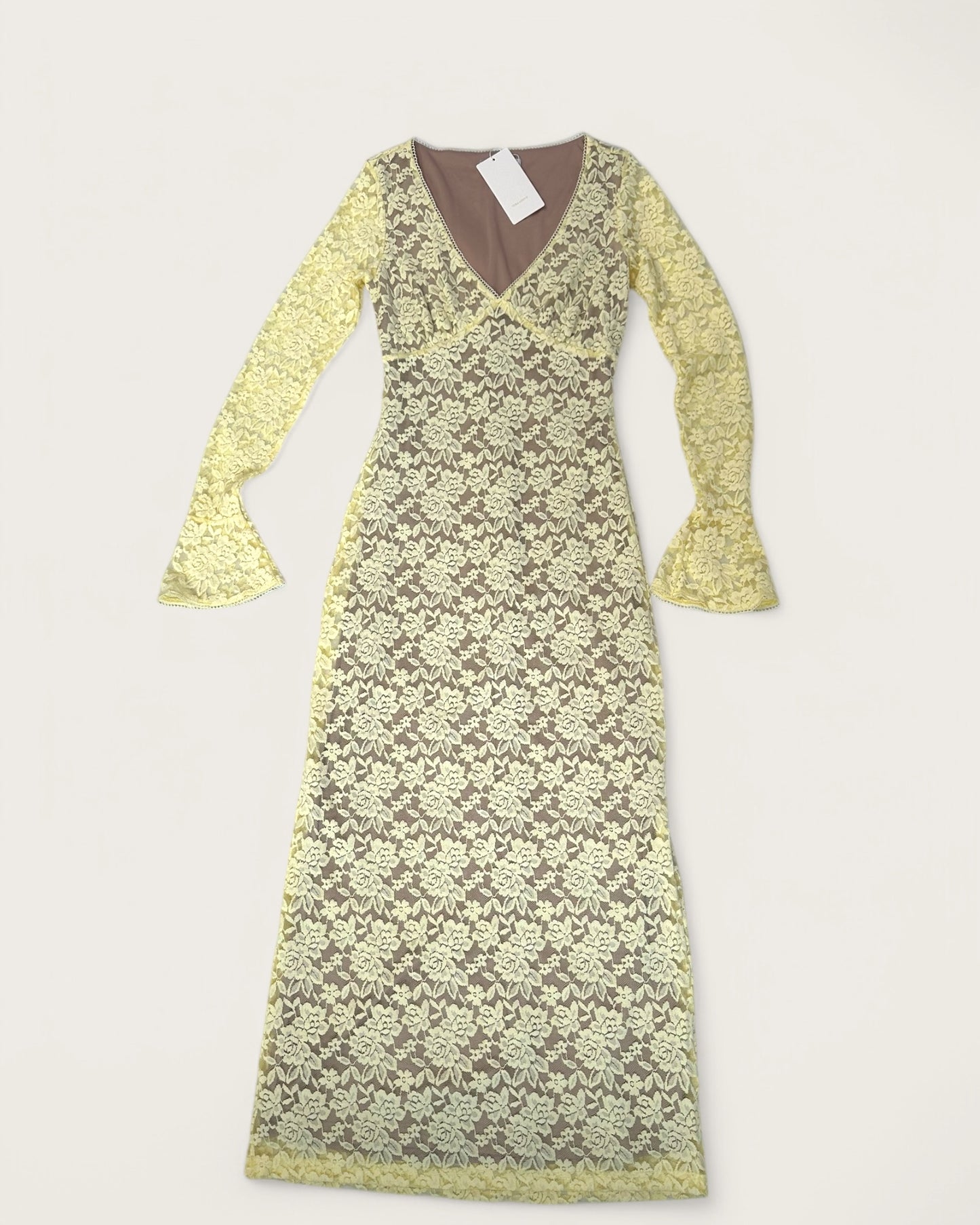 MAXIDRESS LACE YELLOW