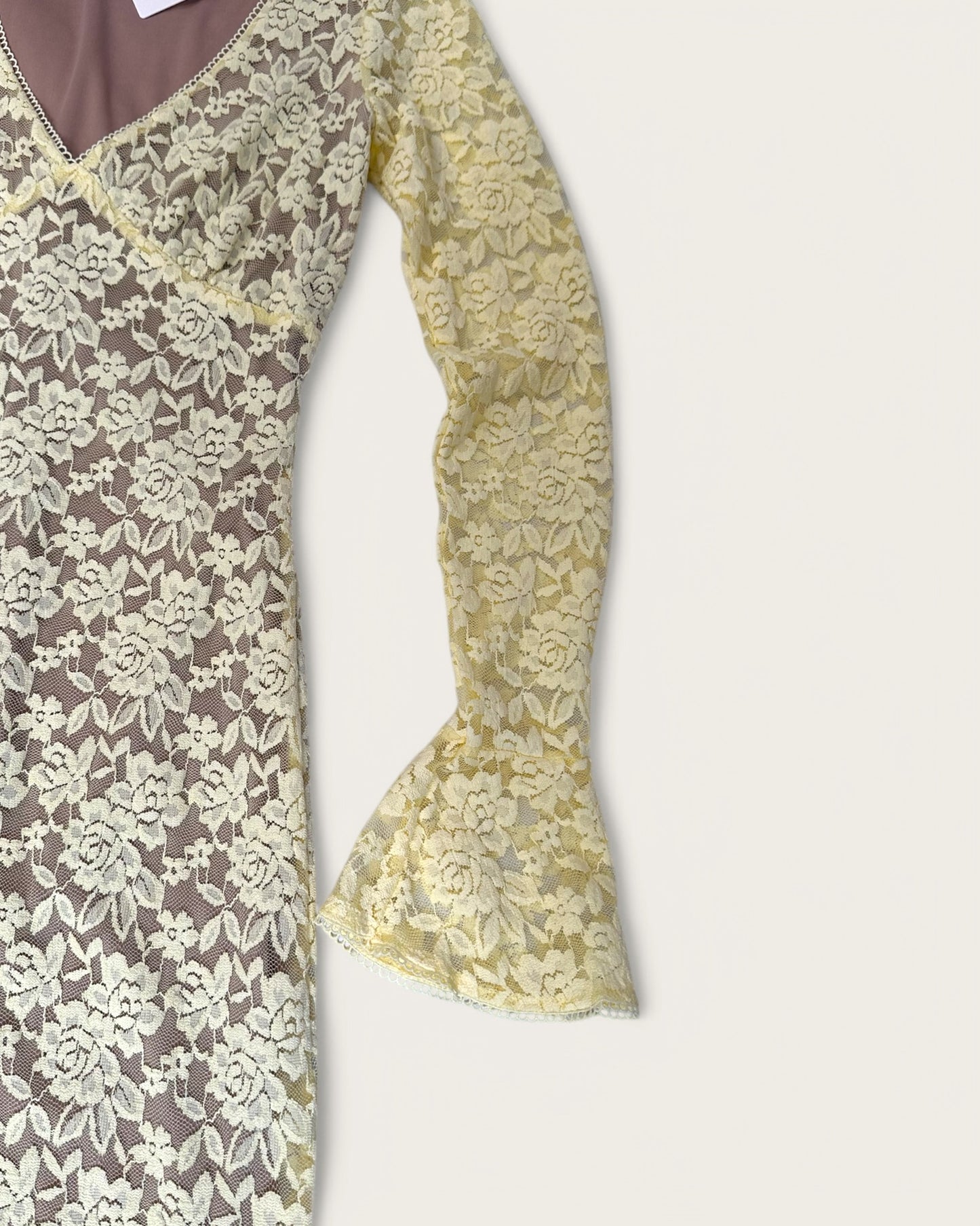 MAXIDRESS LACE YELLOW