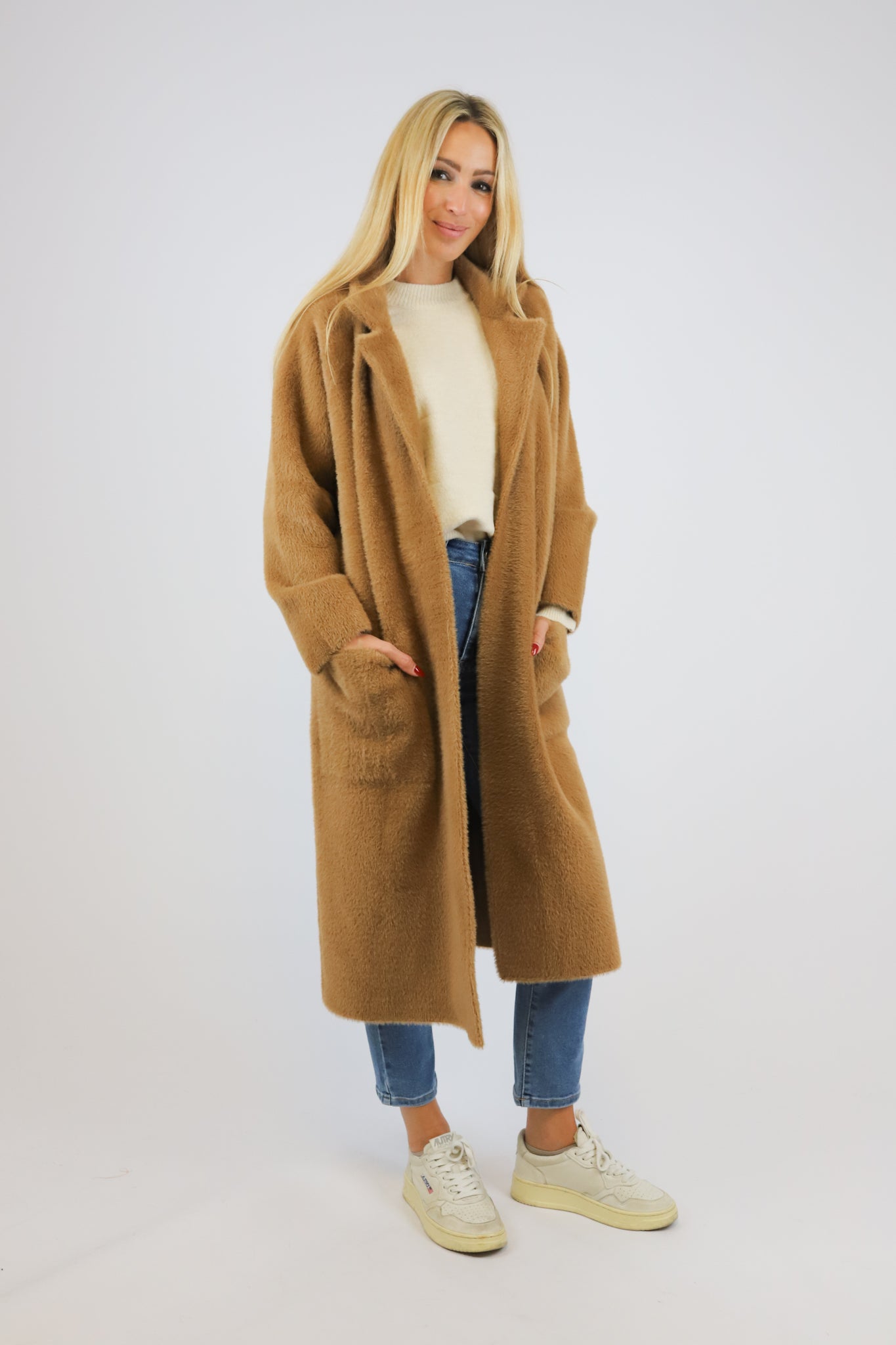 TEDDY COAT HAZELNUT