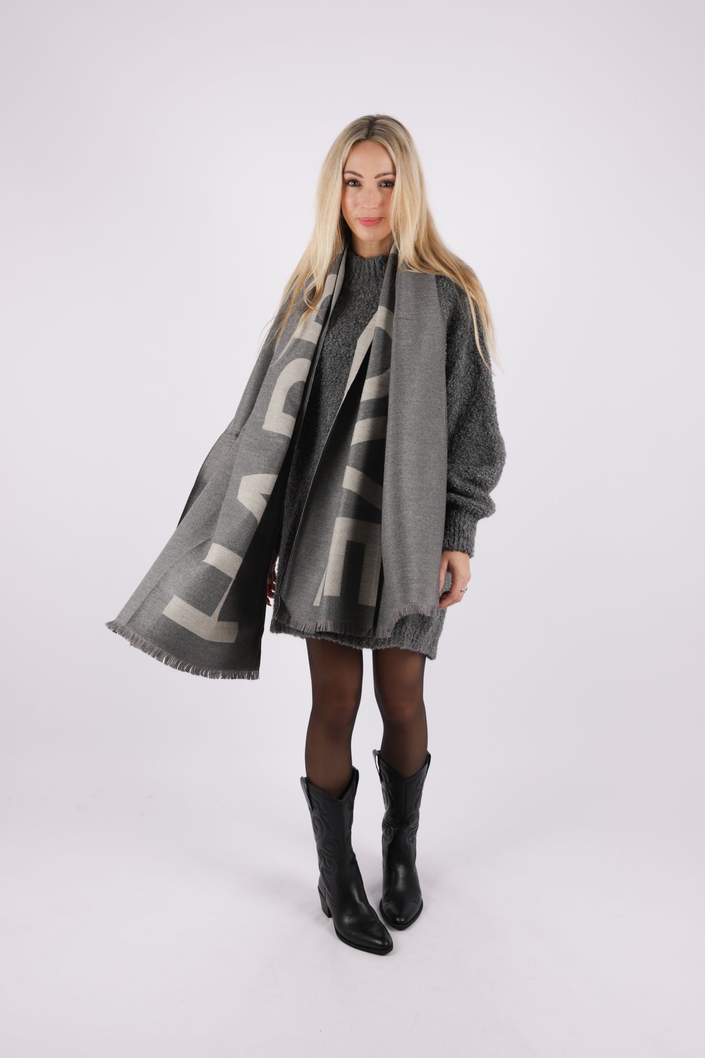 JOLINA SCARF GREY
