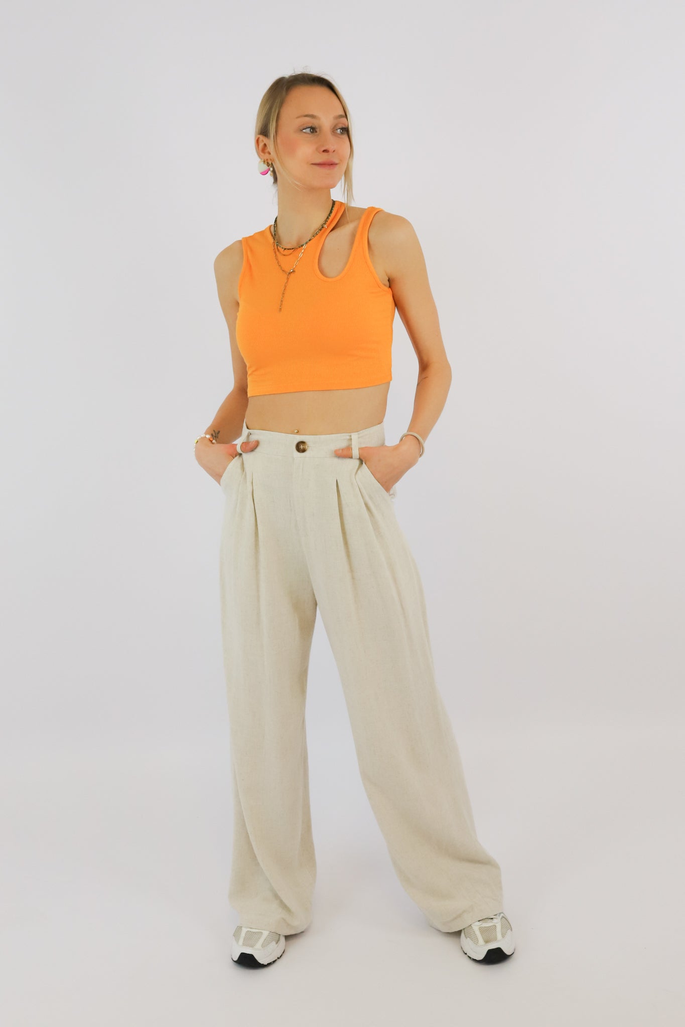 FIETE TROUSERS BEIGE