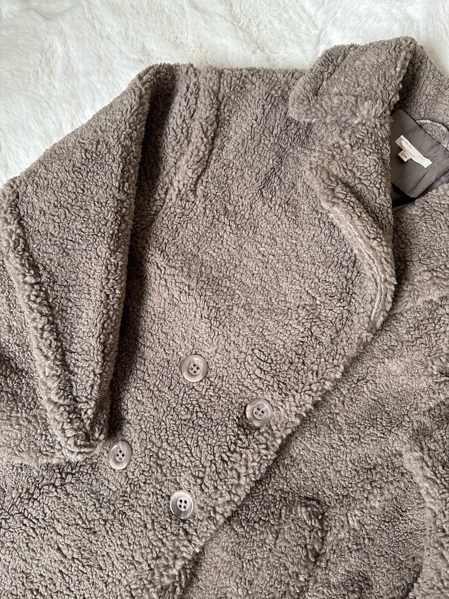 TEDDY COAT TAUPE