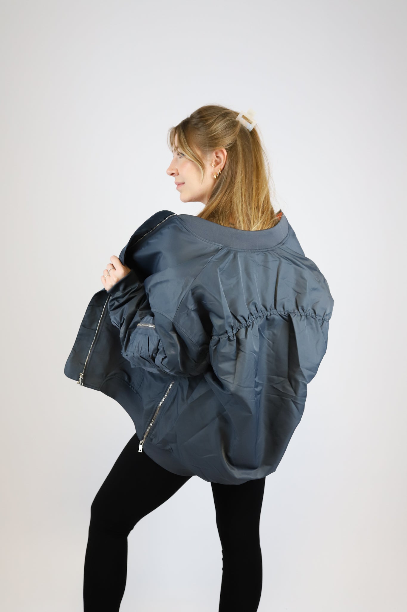 BOMBER JACKET BLAU
