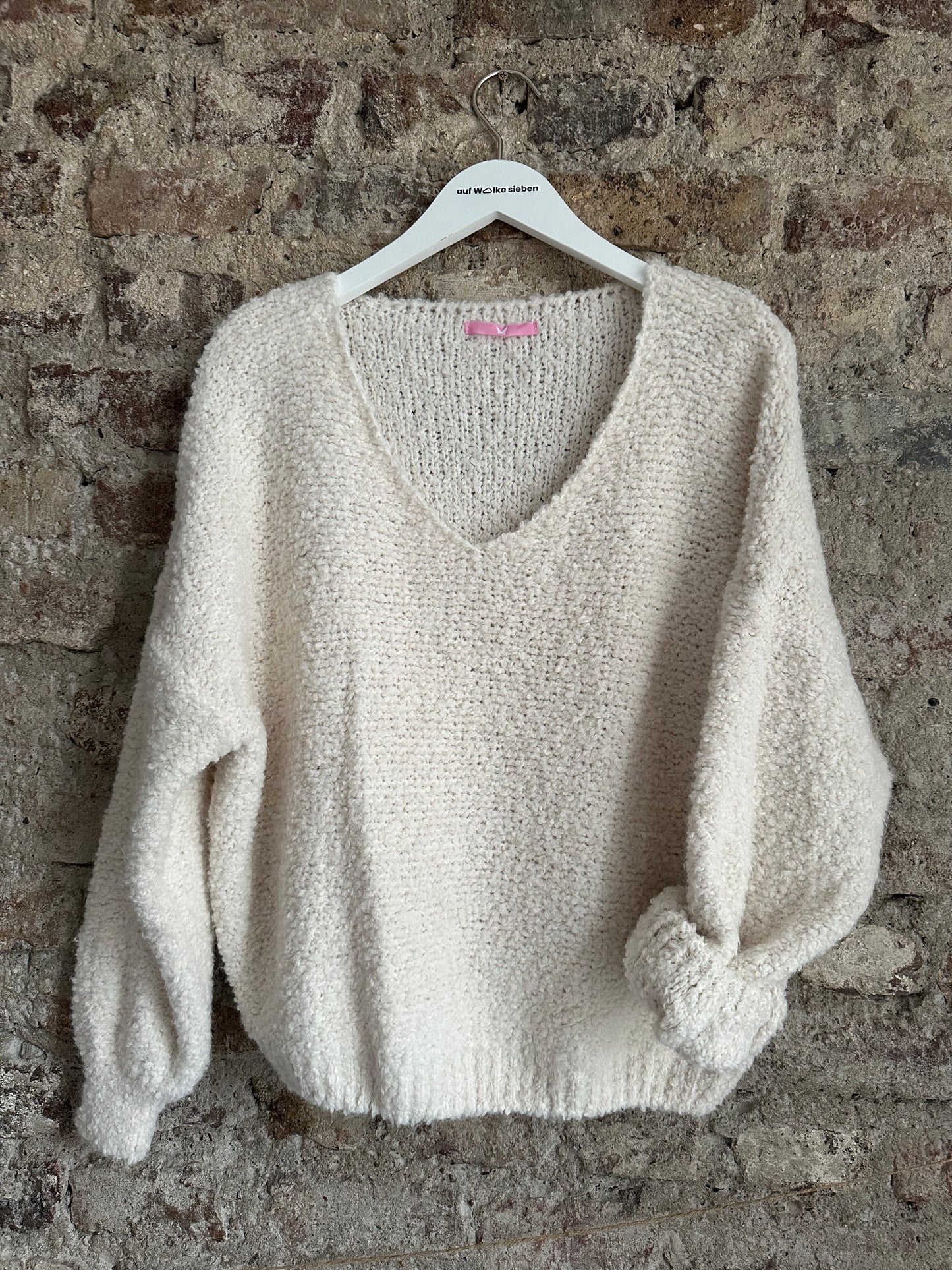 TEXTURE PULLOVER CREME