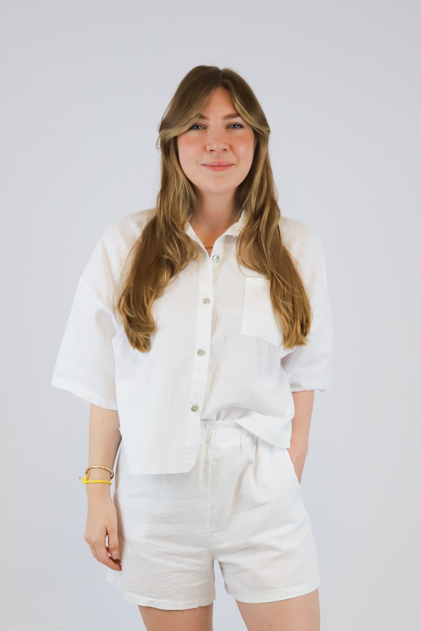 LINEN BLOUSE WHITE