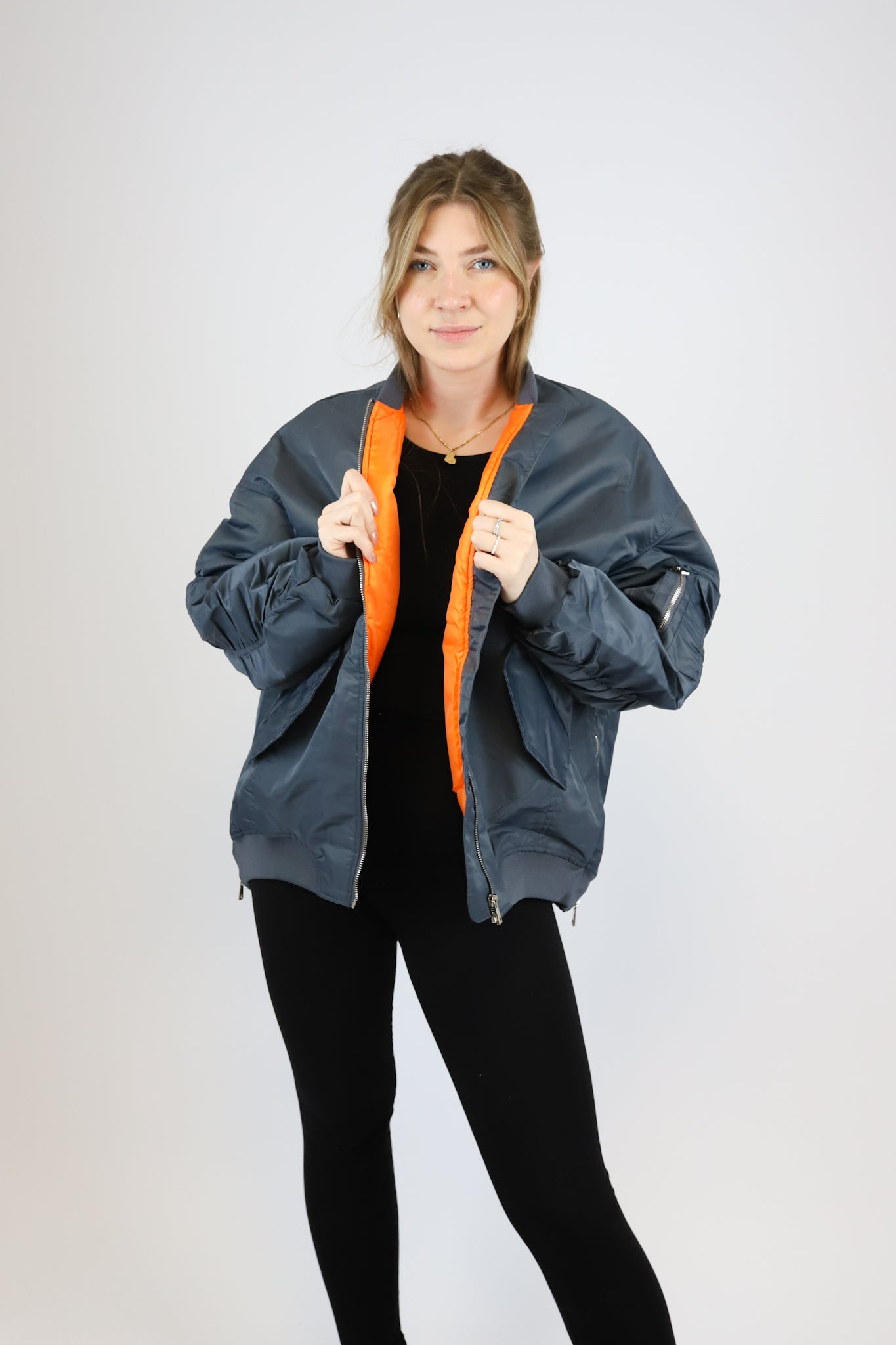 BOMBER JACKET BLAU