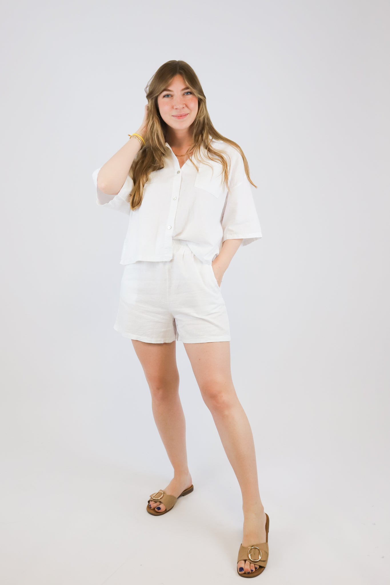 LINEN BLOUSE WHITE