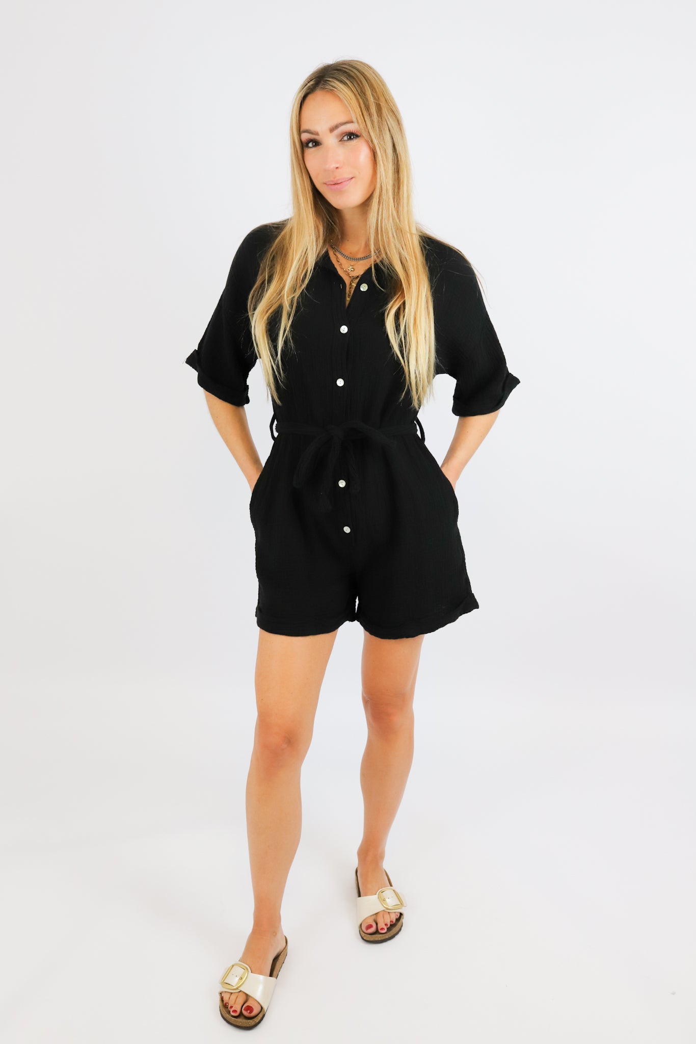GELI PLAYSUIT BLACK