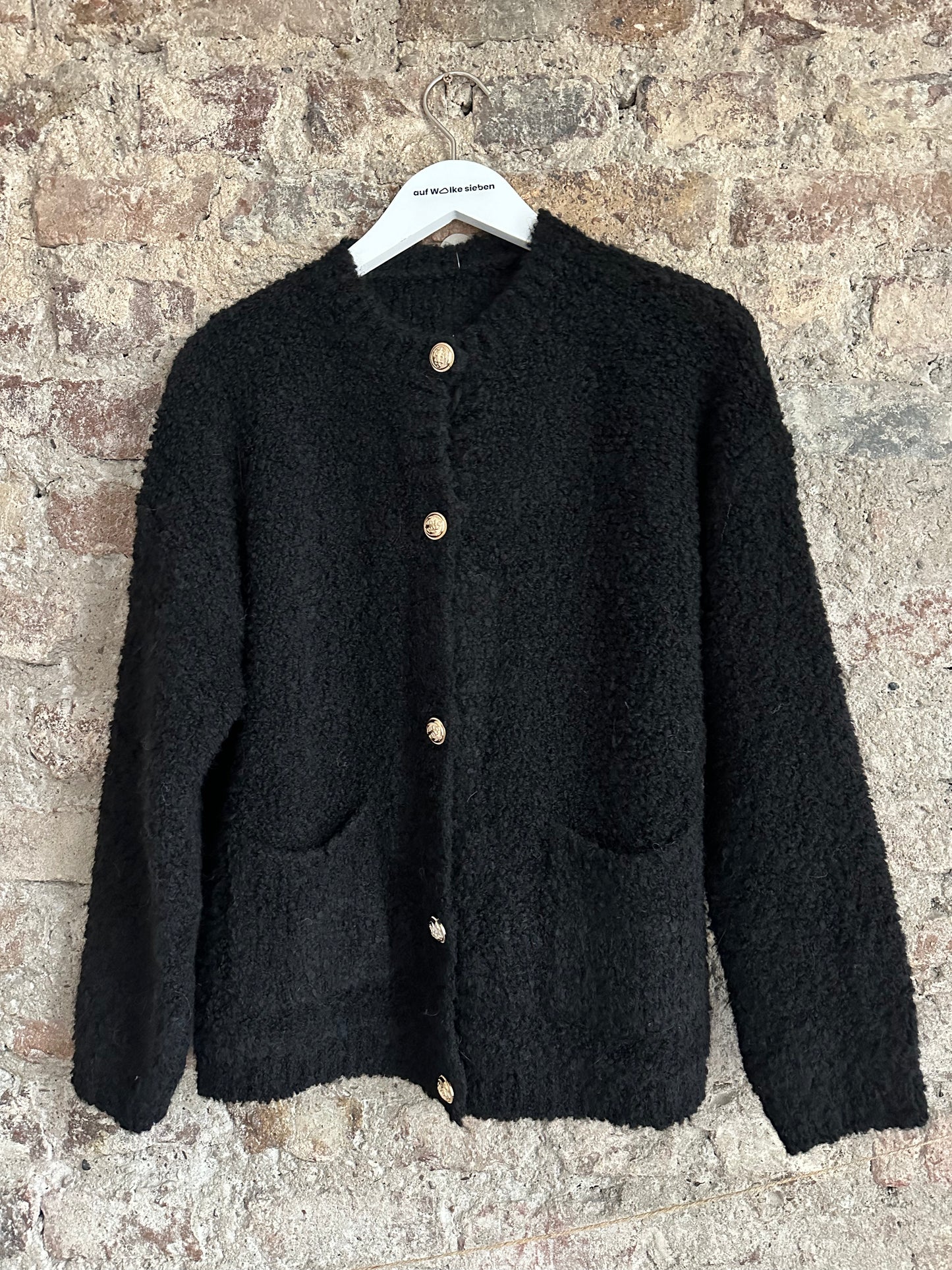 TEXTURE CARDI BLACK