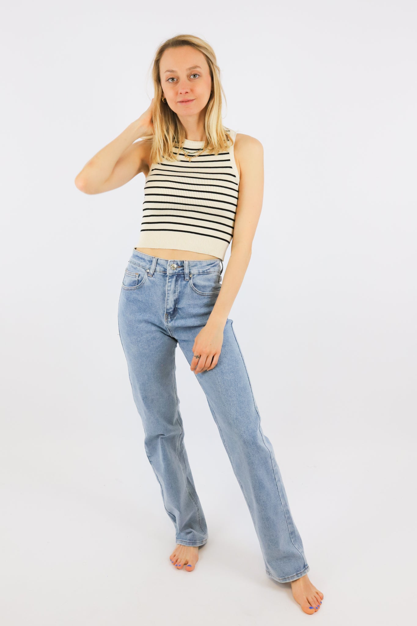 JEANS STRAIGHT BLUE