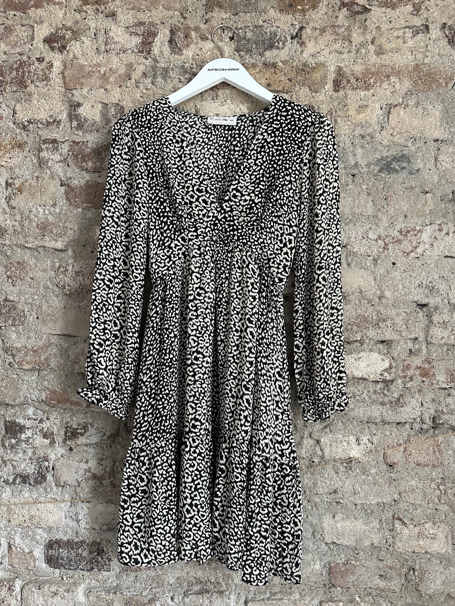 DRESS LEO BLACK/CREME