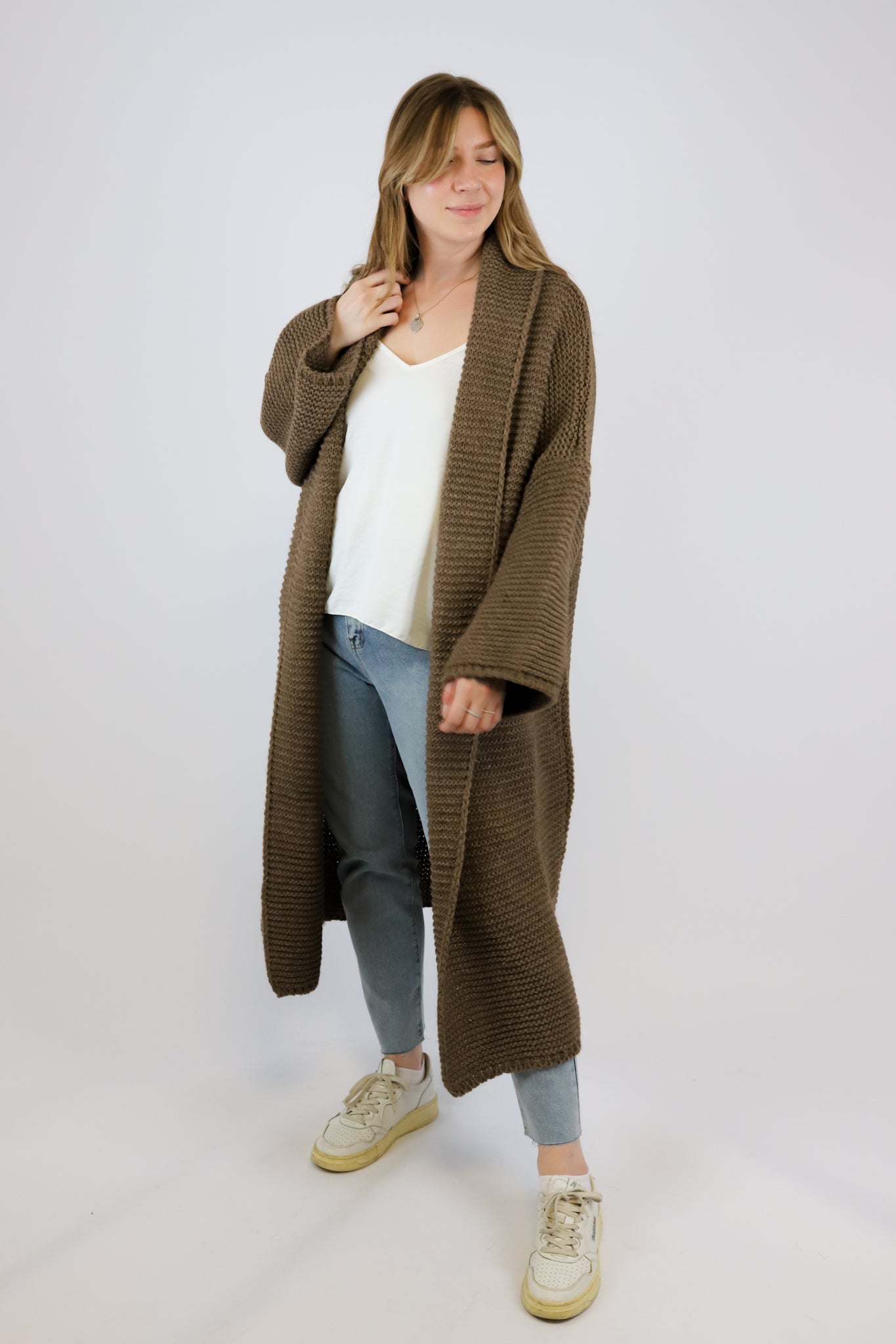 TIANA CARDI DARK BROWN
