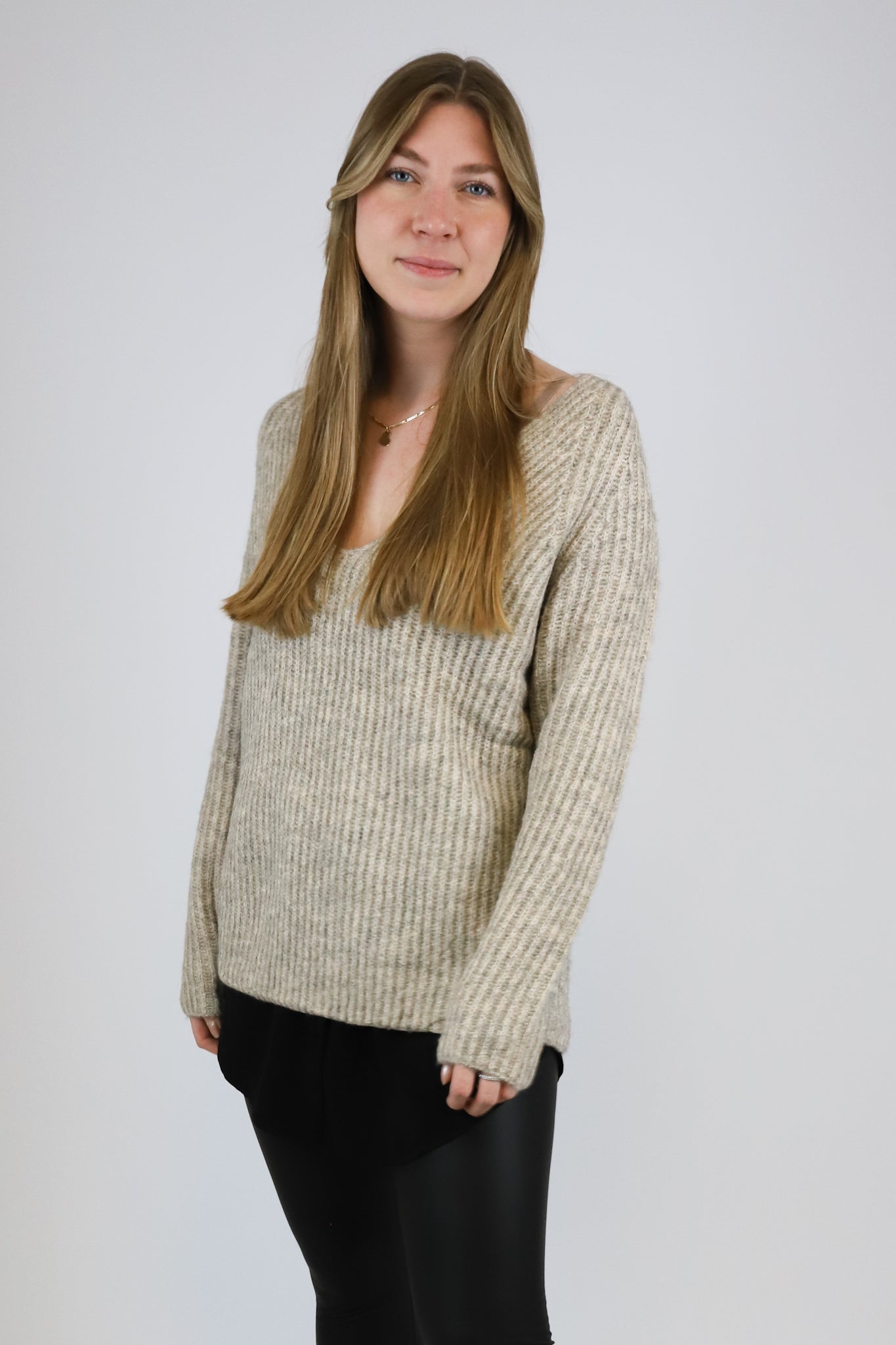 PULLOVER CHOICE TAUPE