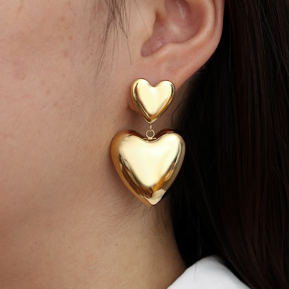 HEART EARRING GOLD