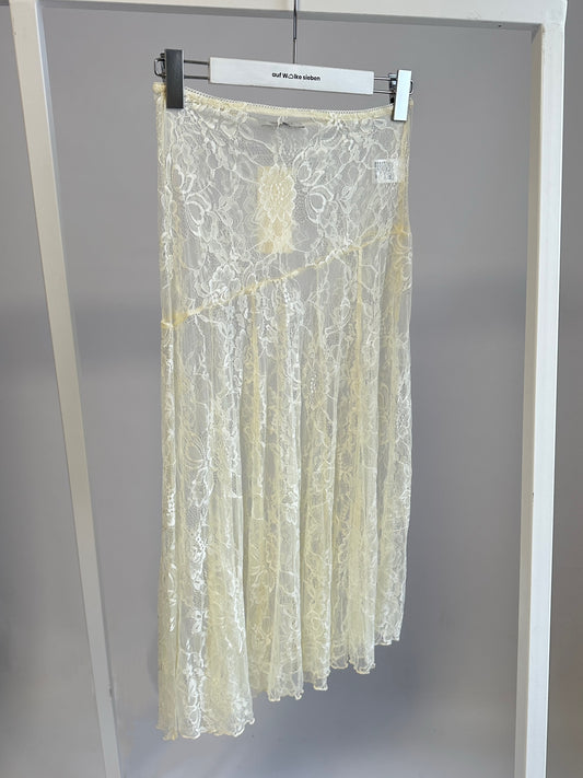 LACE SKIRT CREME