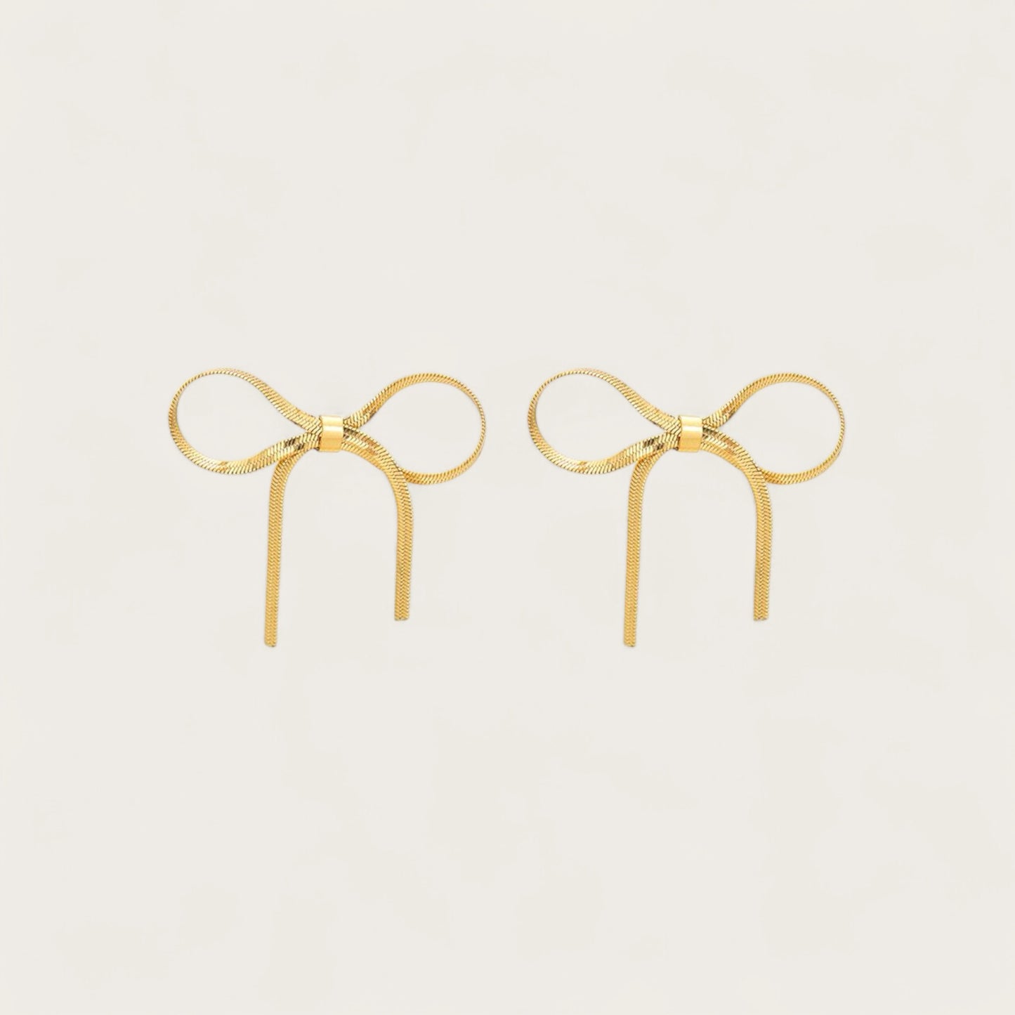 BOW EARRINGS GOLD