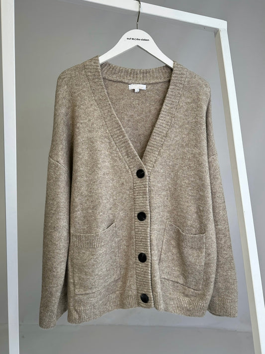 LONG CARDIGAN TAUPE