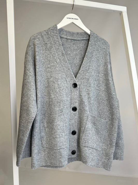 LONG CARDIGAN GREY