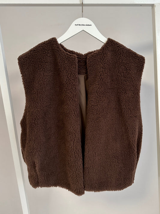 TEDDY VEST BROWN