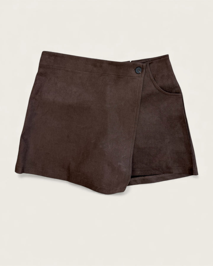 SUEDE SKORT