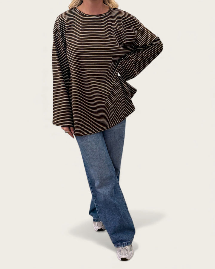 SOFT OVERSIZED SHIRT BROWN