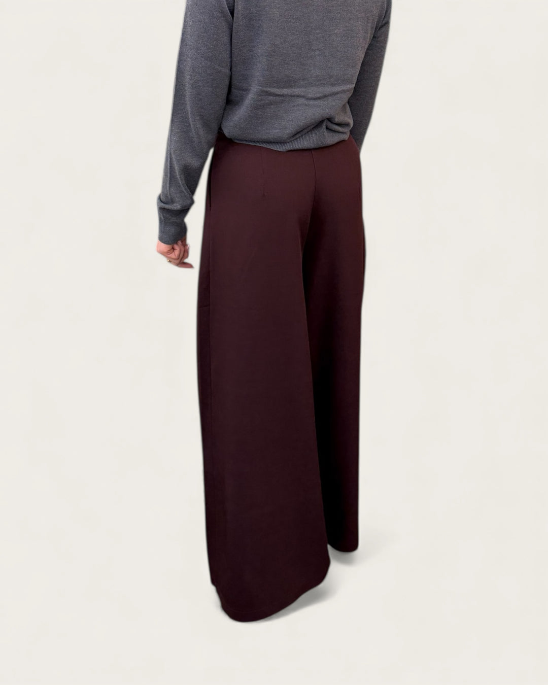 WIDE PANTS PLUM