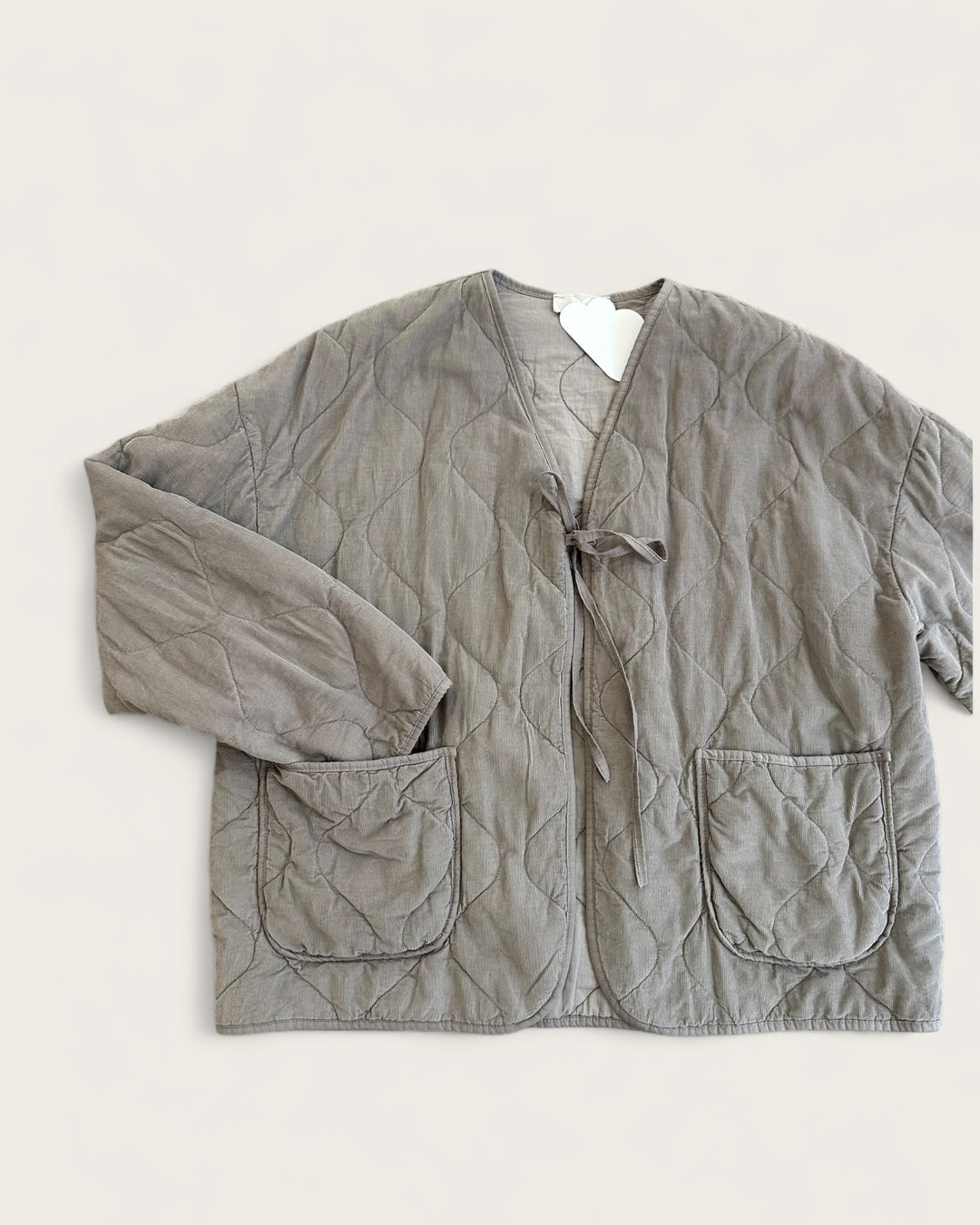 STEPPJACKE TAUPE