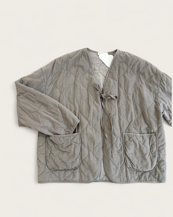 STEPPJACKE TAUPE