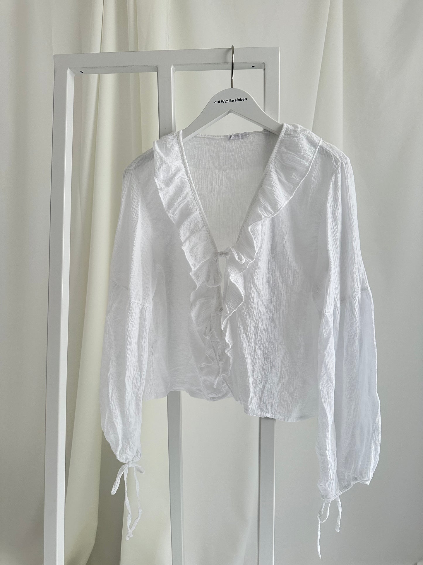 BLOUSE VOLANTS WHITE