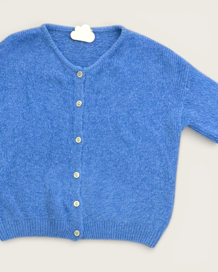 KNIT CARDIGAN BLUE