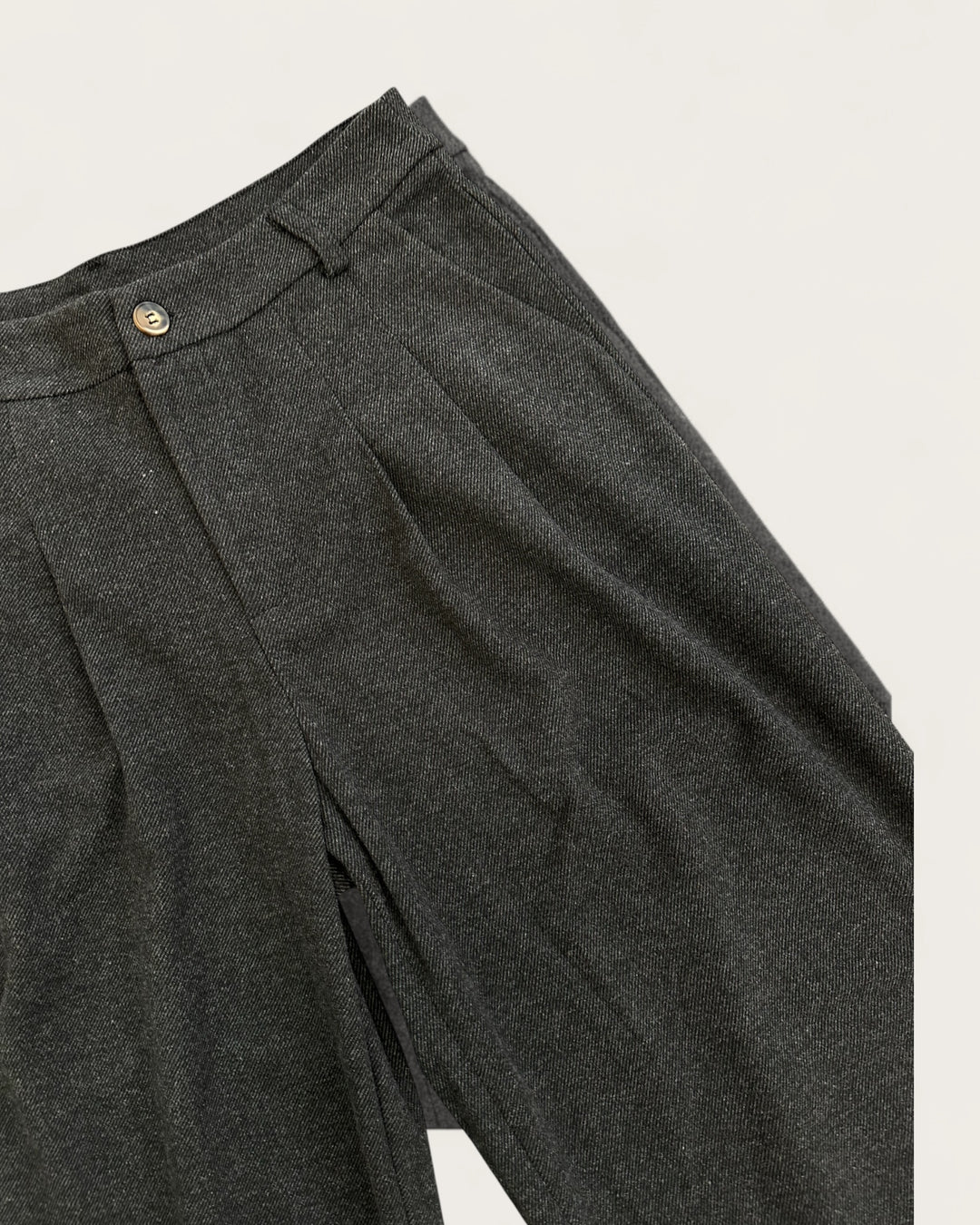 WOOL PLATED TROUSERS