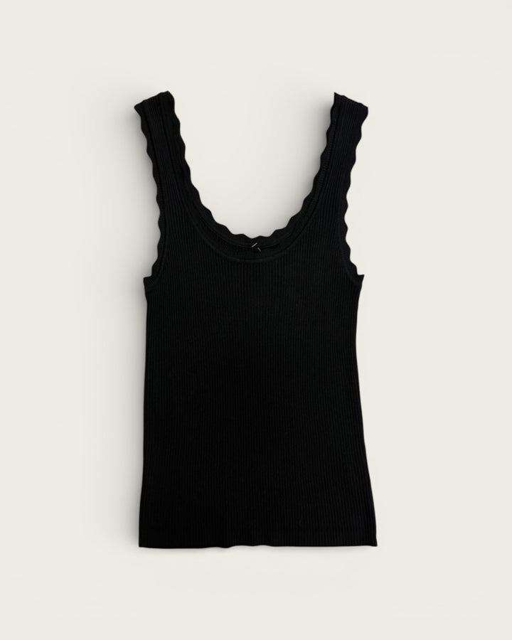 FEINRIPP TOP BLACK