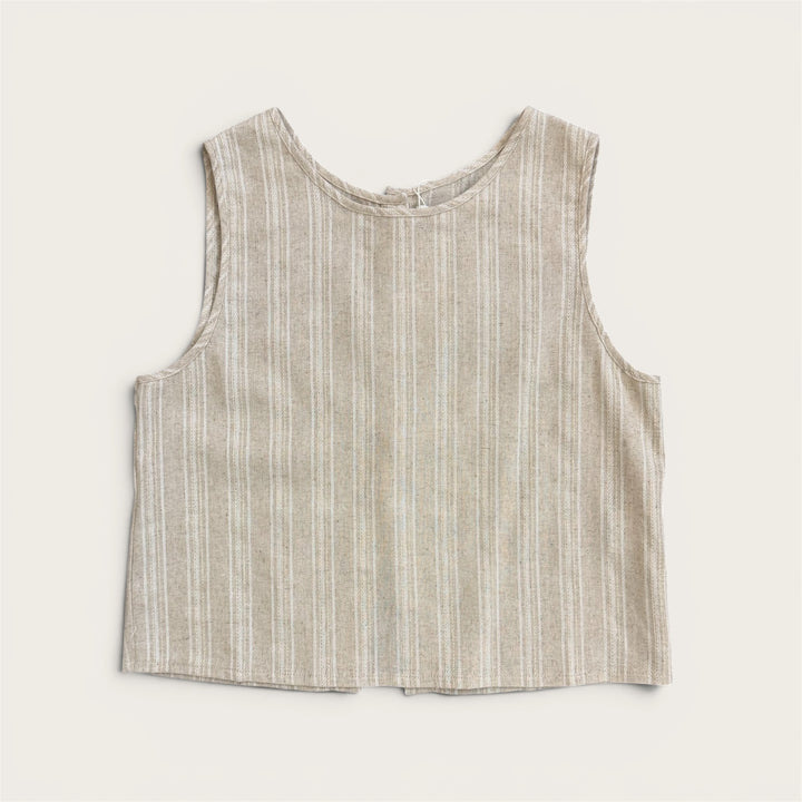 LINEN TOP BEIGE