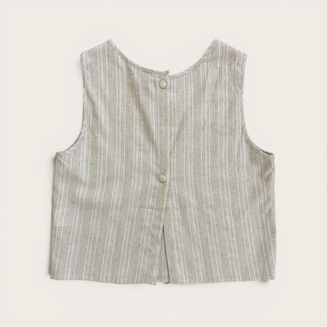 LINEN TOP BEIGE