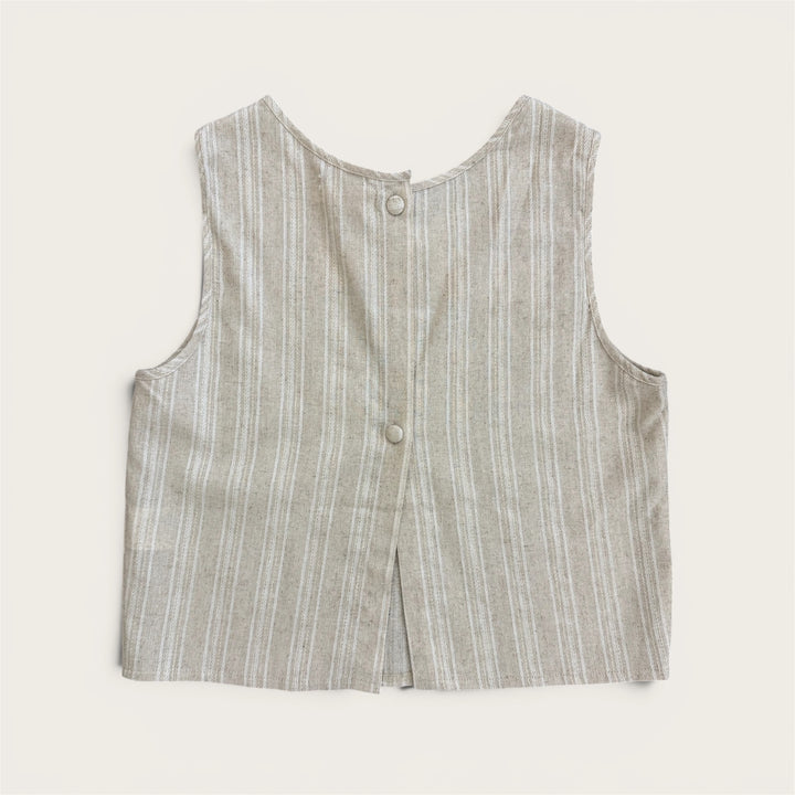 LINEN TOP BEIGE