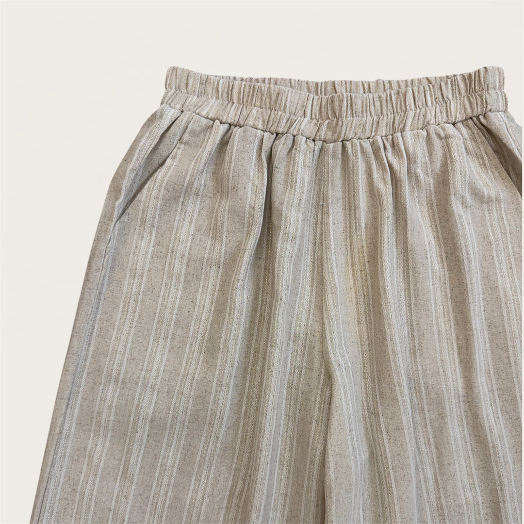 LINEN TROUSERS BEIGE