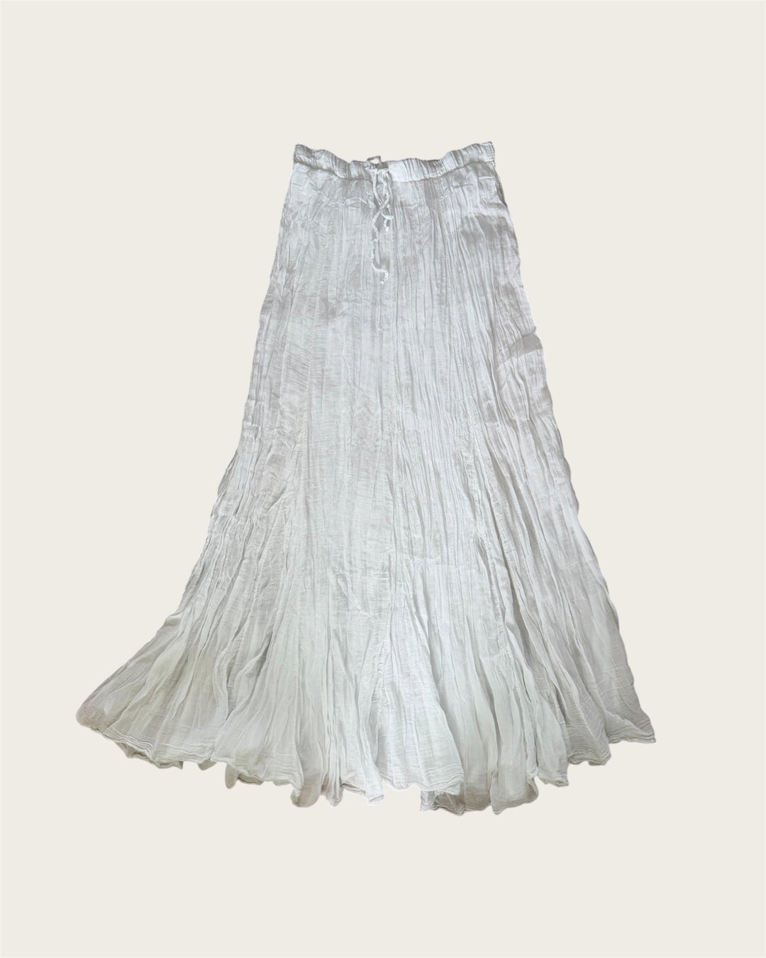 COTTON MAXISKIRT WHITE