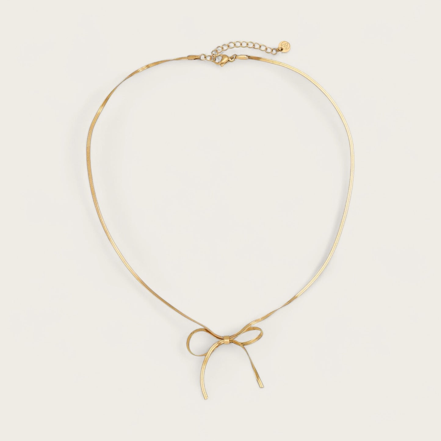 BOW NECKLACE GOLD