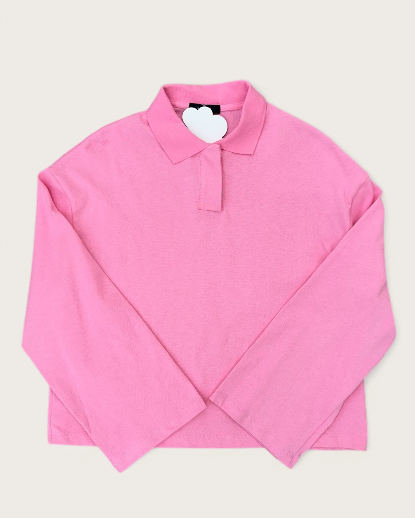 LONG POLOSHIRT PINK