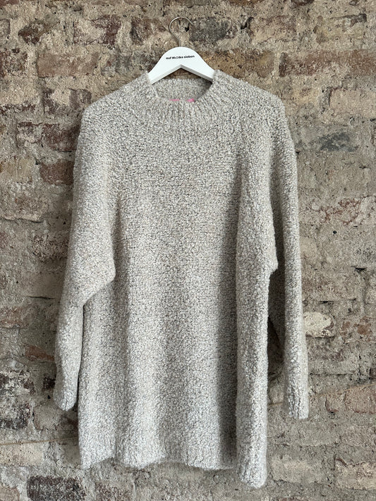 TEXTURE LONGPULLOVER TAUPE MIXED