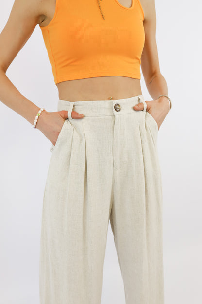 FIETE TROUSERS BEIGE