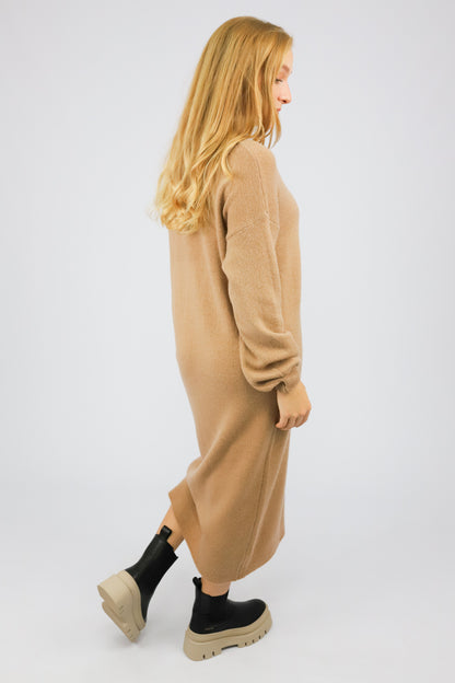 BORA DRESS LIGHT BROWN