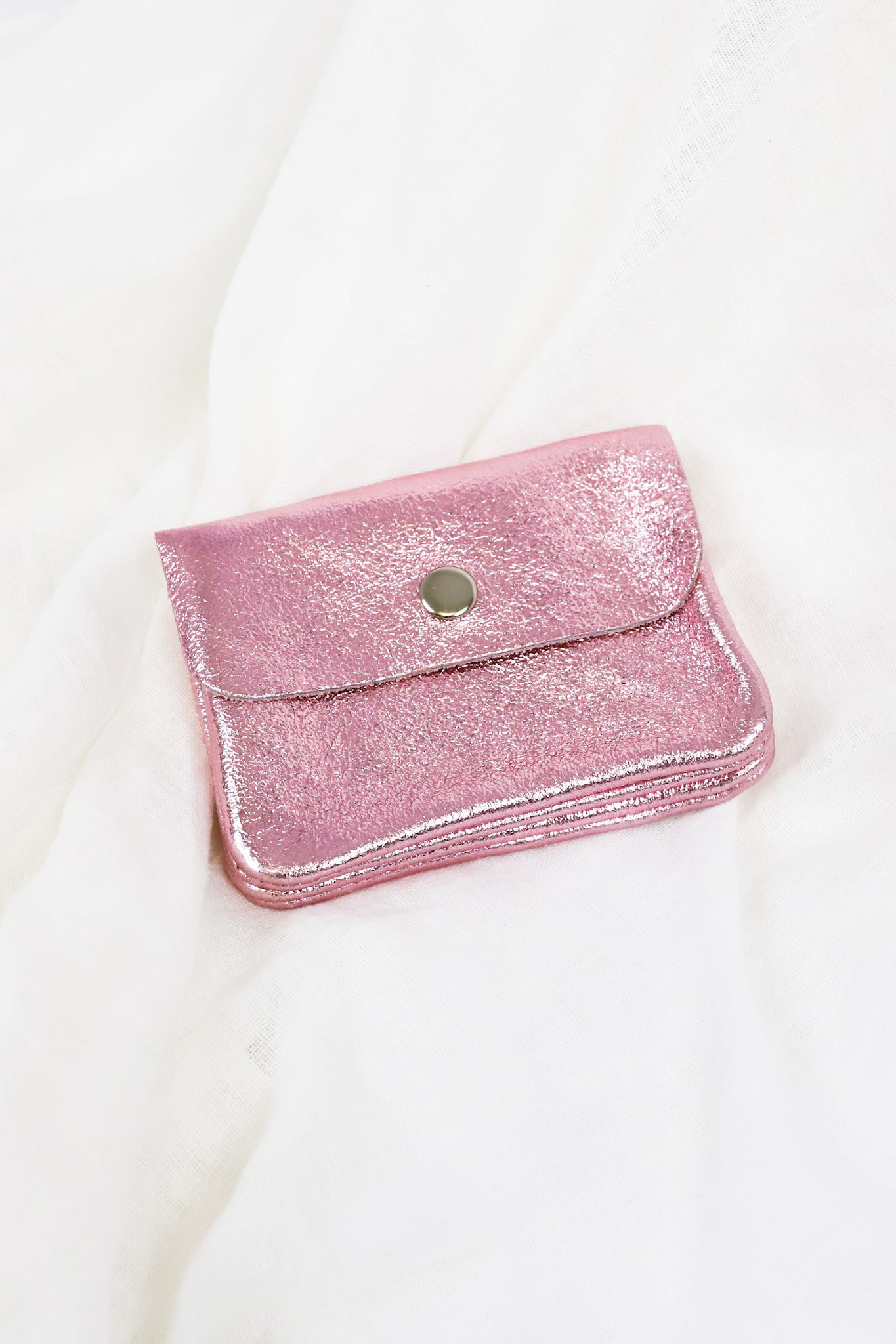 POLLY PORTEMONNAIE METALLIC ROSE