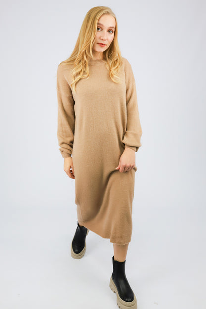 BORA DRESS LIGHT BROWN